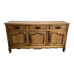 1920s Vintage French Louis XV Cherry 3-Door Sideboard