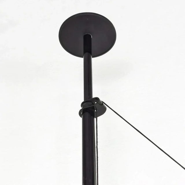 Black Bigo Lamp from Valenti Luce, 1980s For Sale - Image 8 of 9