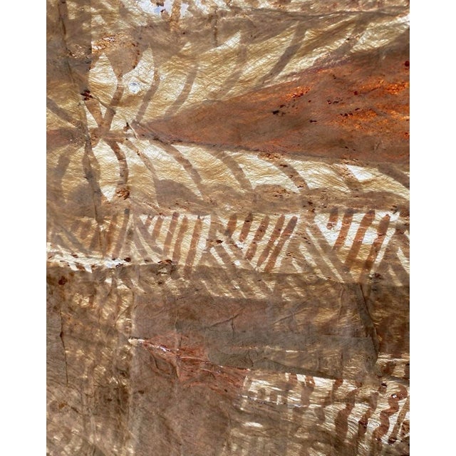 This vintage Fijian masi barkcloth panel is a finely preserved example of traditional Polynesian tapa, made from hand-...