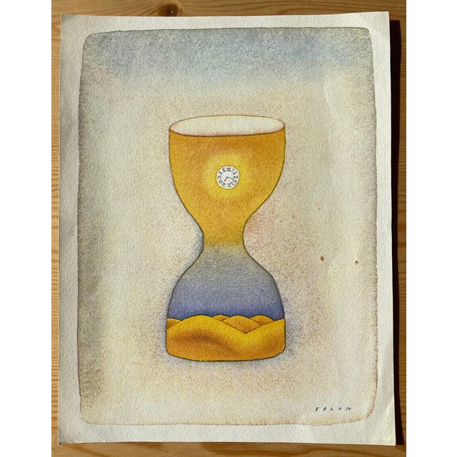 Jean-Michel Folon, Le sablier, Etching For Sale
