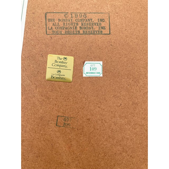 Vintage Bombay Company Cherry Trumeau Beveled Mirror For Sale - Image 6 of 7