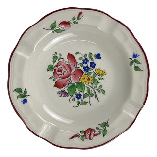 Ashtray Streetlight Model with Tulip Motif by Kg Lunéville, 1980s For Sale