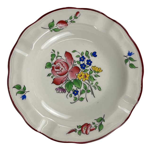 Ashtray Streetlight Model with Tulip Motif by Kg Lunéville, 1980s For Sale