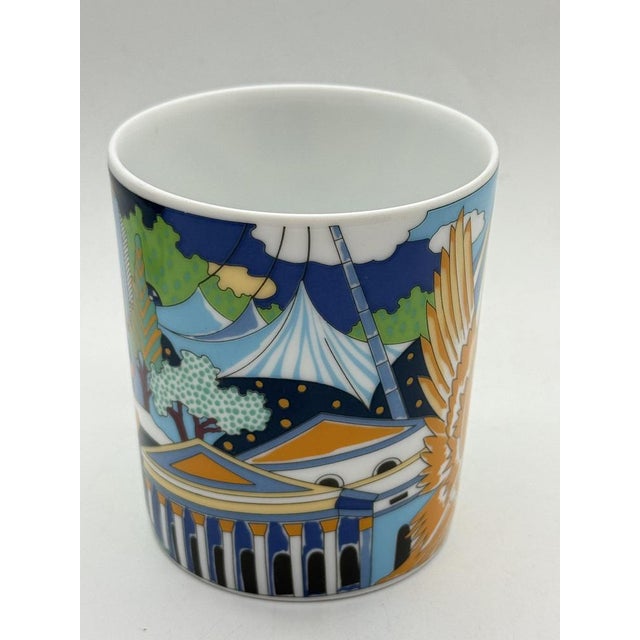 Postmodern mug from the City Cups collection for Rosenthal Studio-Line, circa 1990s. This wonderful mug, designed by Mario...