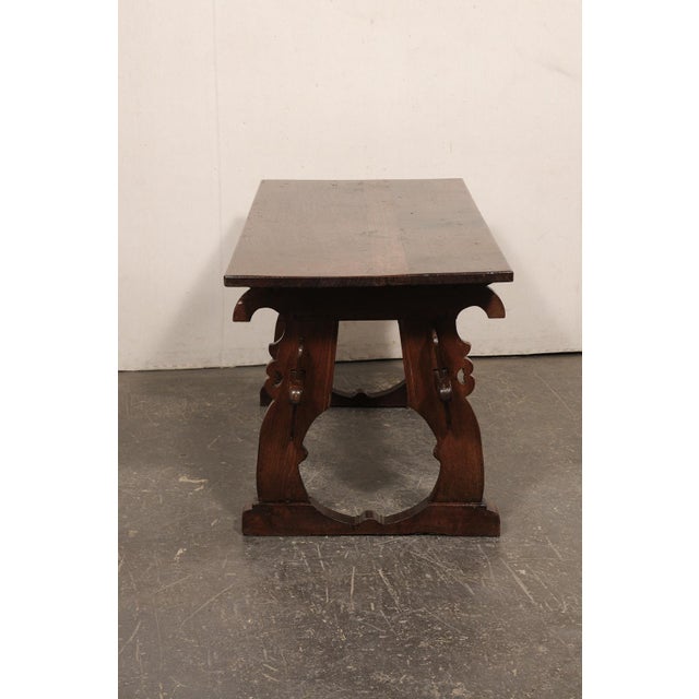 Early 19th Century Early 19th C. Oak Trestle Table, France For Sale - Image 5 of 12