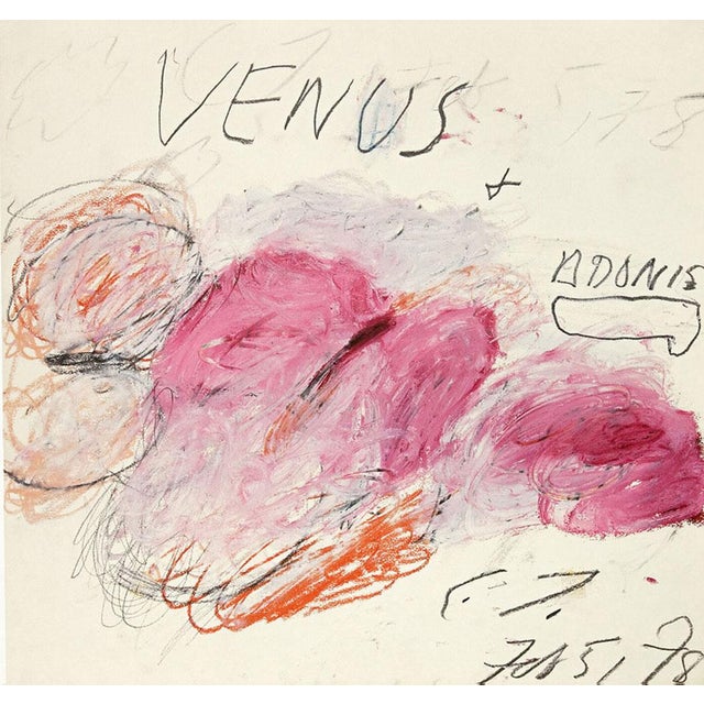 Abstract Expressionism Cy Twombly Venus + Adonis on Paper Poster For Sale - Image 3 of 3