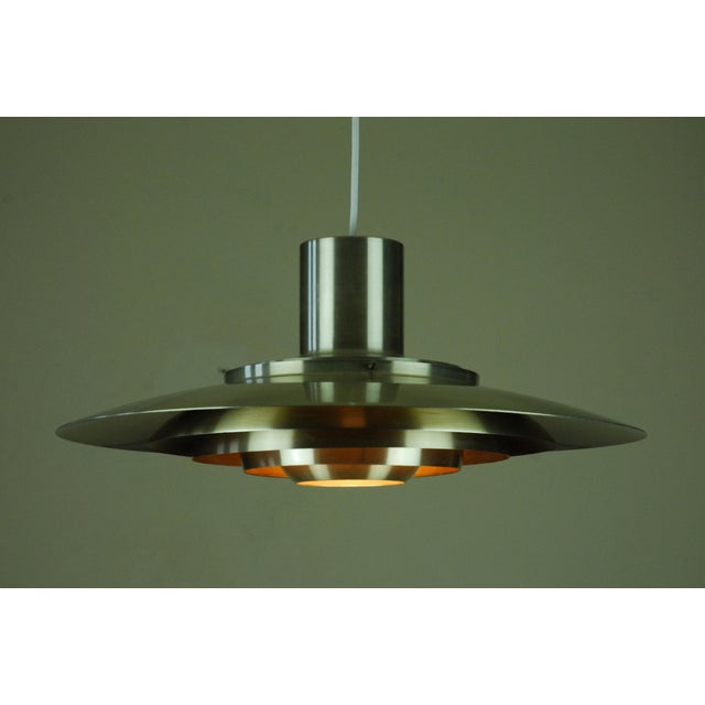 Pendant Lamp by Preben Fabricius and Jørgen Kastholm for Nordisk Solar Compagni, Denmark, 1980s For Sale - Image 10 of 12
