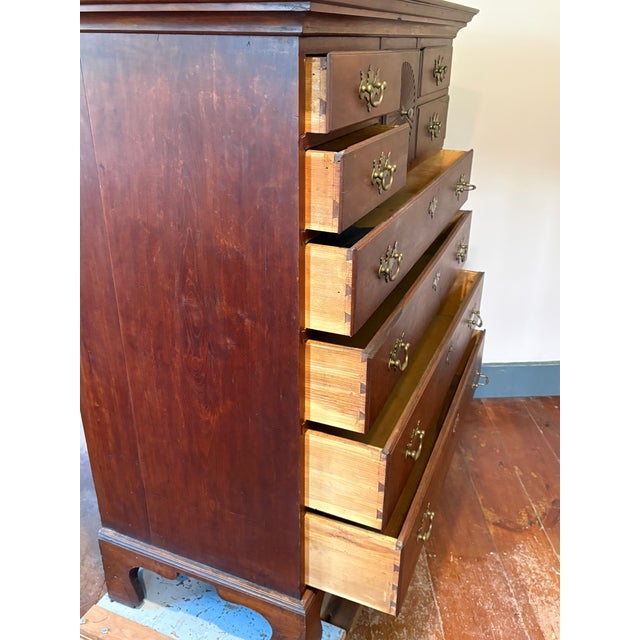 Eighteenth Century American Tall Chest of Drawers For Sale - Image 11 of 15