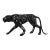 New Handcrafted Aluminum Panther Sculpture | 65" X 29" | One of a Kind For Sale