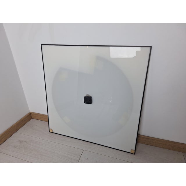 Mid-Century Modern Vintage Wall Clock in Acrylic Glass, 1970s For Sale - Image 3 of 9