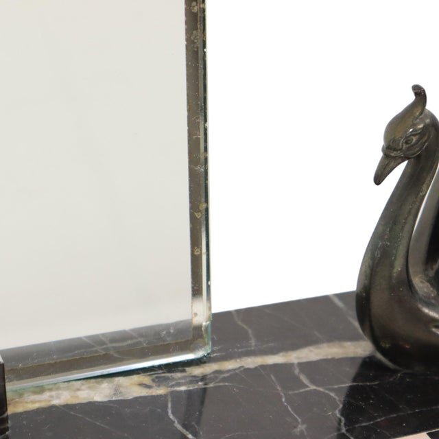 Large Art Deco Marble Photo Frames with Birds, 1930s, Set of 2 For Sale - Image 11 of 18