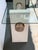 Sculpted Hand Plastered + Glass Console Table For Sale - Image 10 of 11