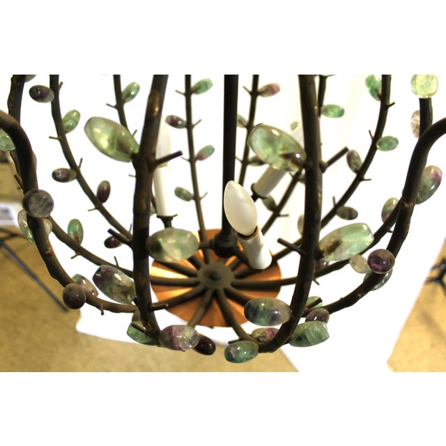 A Unique Designed forged iron Chandelier made for an Interior Designer in Los Angeles after the Designer (Andre Dubrevil )...