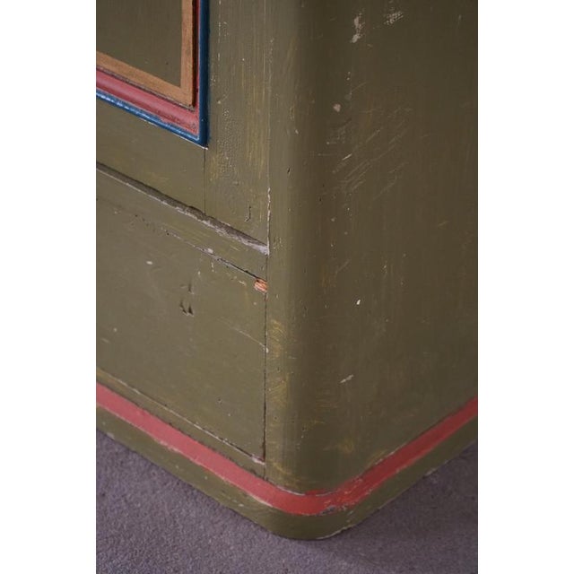 Antique Danish Painted Cabinet with Floral Motifs, 1800s For Sale - Image 10 of 18