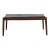 French Brutalist Walnut Coffee Table With Slate Top For Sale