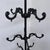 Black Large Ornate Cast Iron Hall Tree Coat Stand with Twelve Hooks For Sale - Image 8 of 14