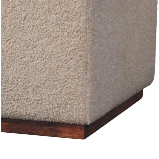 Cream Honey Caramel Mango Wood Bench For Sale - Image 8 of 8