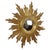 Large Sunburst Gold Leaf Sun Mirror by Deknudt, 1960s For Sale - Image 11 of 18