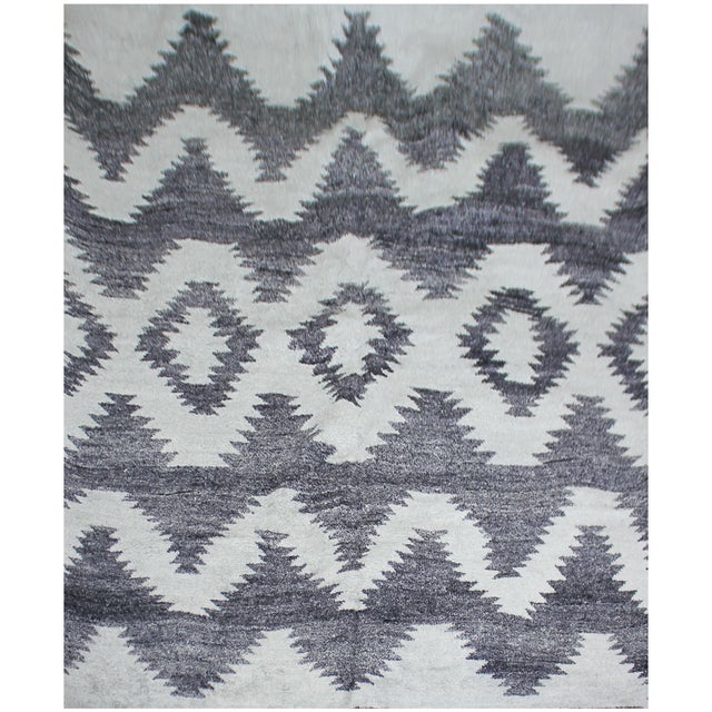 Hand Knotted Bamboo Rug by Aara Rugs Inc. - 12' X 9' For Sale - Image 4 of 4