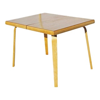 1950s Mid-Century Bent Plywood Dining Table W/ Birch Top by Thaden-Jordan Furniture For Sale