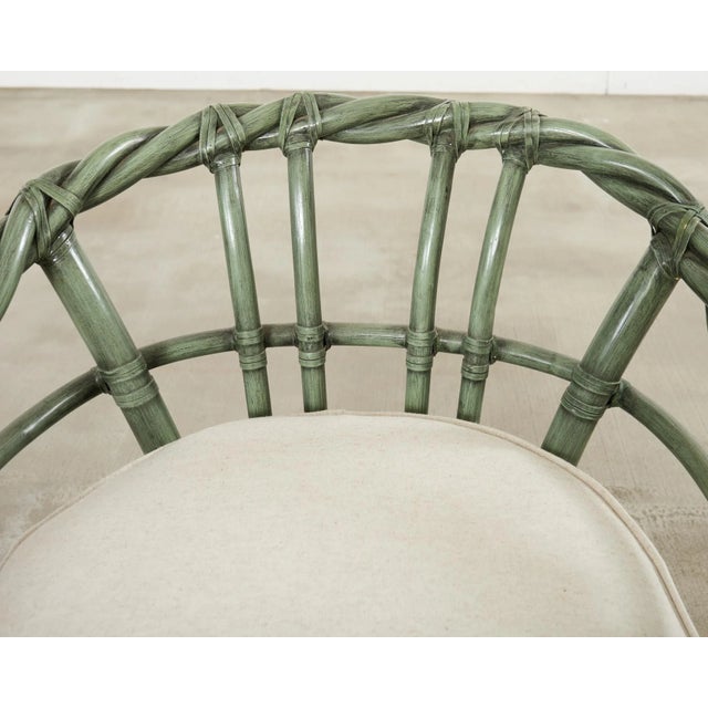 McGuire Organic Modern Twisted Rattan Lounge Chair For Sale In Sacramento - Image 6 of 18