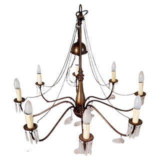 Edwardian Style Brass Chandelier For Sale