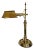 Vintage Brass Library Table Desk Lamp With Pierced Shade Attributed to Chapman For Sale