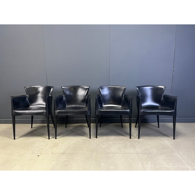 Vela Dining Chairs by Carlo Bartoli for Matteo Grassi, 1980s, Set of 4 For Sale - Image 9 of 11