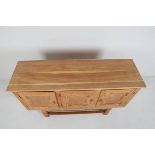 Danish Oak Sideboard C. 1970's in the Style of Henning Kjaernulf For Sale - Image 4 of 16