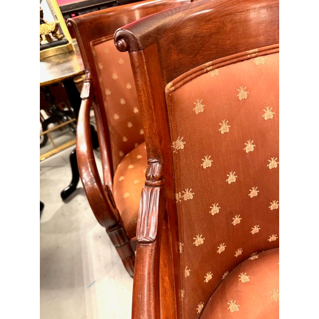 Set of 6 Empire-Style Dining Chairs For Sale - Image 10 of 12