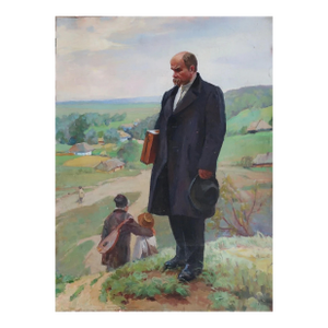 Taras Shevchenko Portrait Oil Painting, Ukrainian Art, 1970s 120-159