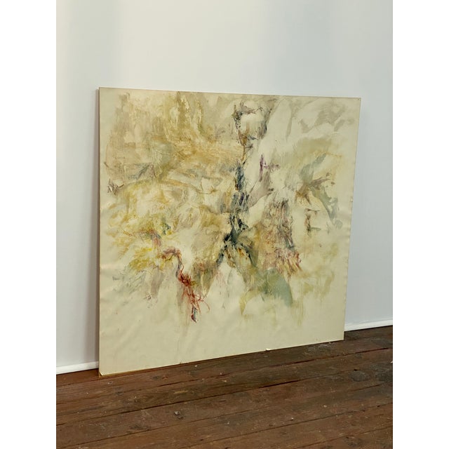 Mid-Century Modern Leonard Buzz Wallace Abstract Touche Painting No. 2, October 1966 For Sale - Image 3 of 14