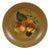 Mid 20th Century Helen McRae Round Hand Painted Fruit Basket Toleware Tray Charger For Sale