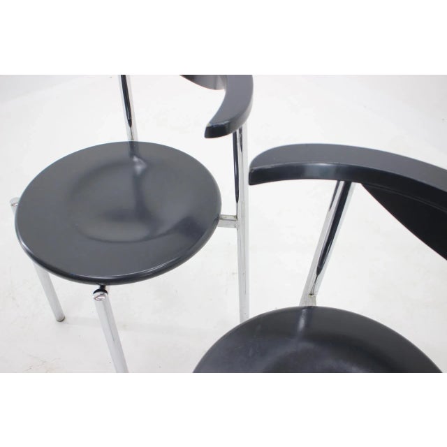 Mid-Century Dining Chairs, Germany, 1980s, Set of 3 For Sale - Image 15 of 17