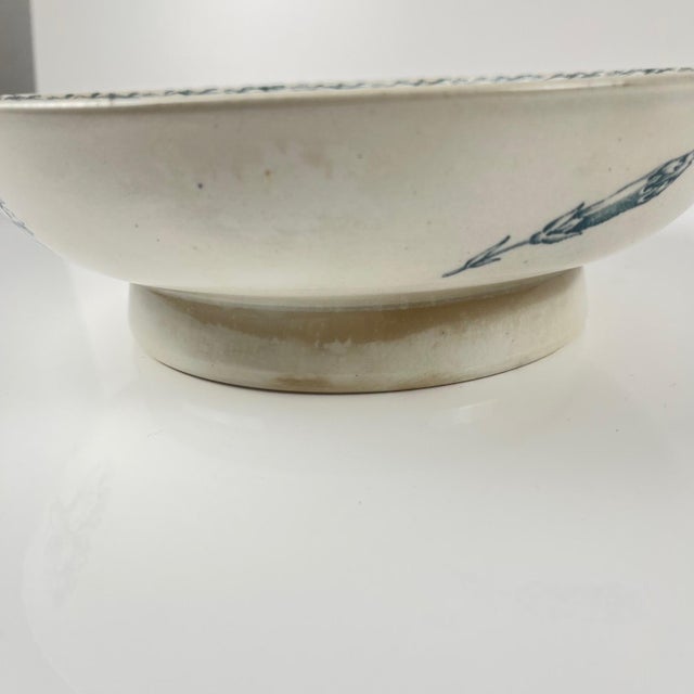 Footed Salad Bowl from KG Lunéville, 1890s For Sale - Image 5 of 11