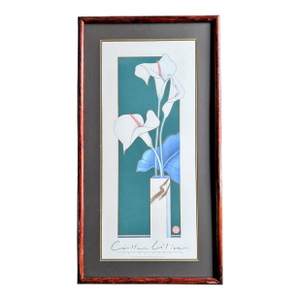 Vintage Tall 48" Poster Calla Lilies by Yuriko Takata