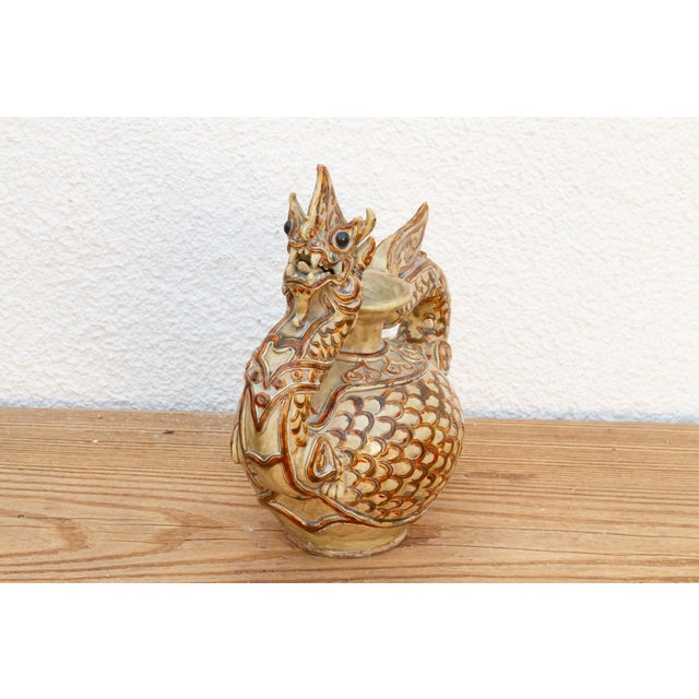 19th Century Antique Thai Dragon Motif Pot For Sale - Image 5 of 8