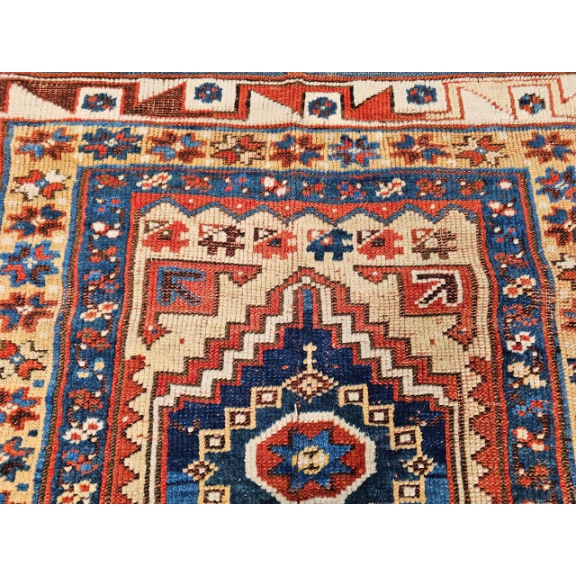 Antique Handwoven Anatolian Village Rug, Wool Prayer Design, 1880s, 4' x 6' For Sale - Image 14 of 18