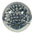 Vintage Blown Clear Controlled Bubble Art Glass Sphere Paperweight - 3.5" For Sale