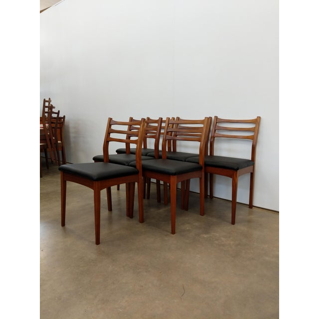Set of 6 Vintage Mid Century Modern Dining Chairs For Sale In New York - Image 6 of 8