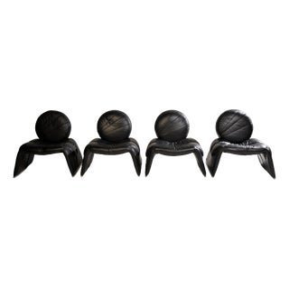 Calypso Lounge Chairs by Vittorio Introini for Saporiti, Italy, 1979 For Sale