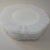 Vintage 1930s Macbeth-Evans American Sweetheart Monax White Opalescent Glass Floral Embossed Dessert Plates, Set of 7 For Sale - Image 9 of 9