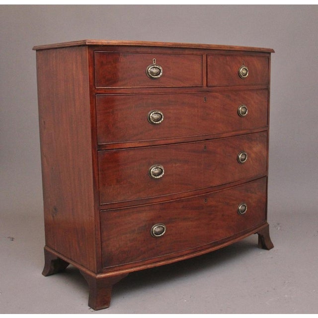 Early 19th Century Antique Mahogany Bowfront Chest, 1810 For Sale - Image 5 of 11