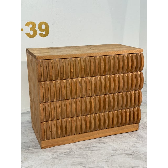 Modern Pine Drawer by Mario Ceroli, Italy, Circa 1970s For Sale - Image 3 of 8