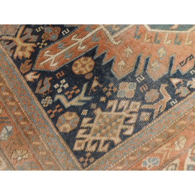 Vintage Handmade Turkish Rug of Caucasian Design. 5'3"x 6'3" For Sale - Image 12 of 18