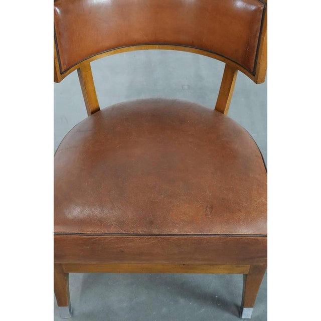 Vintage Cocktail Chair in Sheepskin For Sale - Image 6 of 16