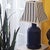Pair of Vintage Cobalt Blue Tole Tea Caddy Table Lamps – Made in Usa For Sale - Image 17 of 18