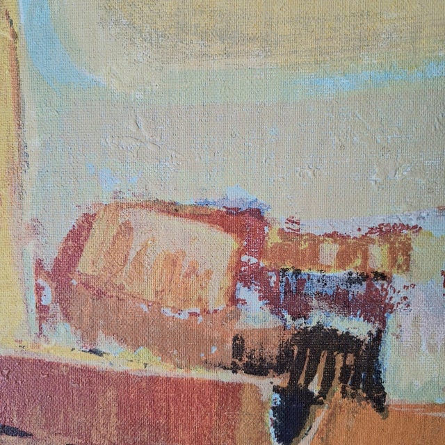 Large Frédéric Menguy Oil on Canvas Abstract Painting From the 1970s For Sale - Image 4 of 6