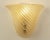 1970s Ribbed Amber and Golden Murano Glass Wall Lamps, 1960s, Set of 2 For Sale - Image 5 of 11