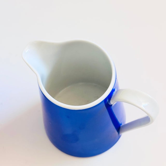 Blue Mid Century Porcelain Creamer and Sugar Bowl by Fairwood Schonwald Germany - 2 Piece Set For Sale - Image 8 of 12